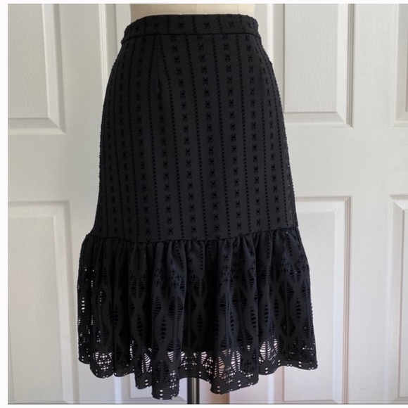 Anthropologie Dresses & Skirts - Anthropologie moulinette soeurs lace black skirt size S I